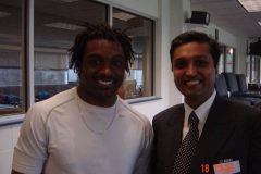 Dr. Prateek with Cedric Myron Benson American professional footballer
