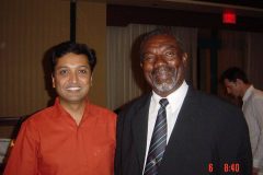 Dr. Prateek with sir Charlie Griffith West Indies cricketer