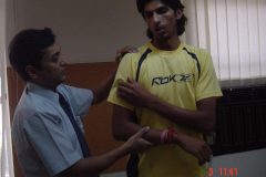 Ishant Sharma Indian cricketer treated by  Dr. Prateek for shoulder pain